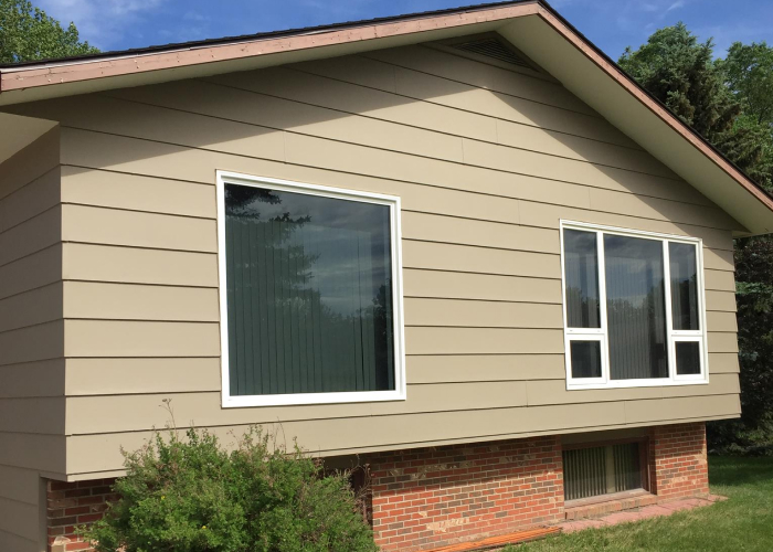 Residential renovation (large windows installed) bungalow house